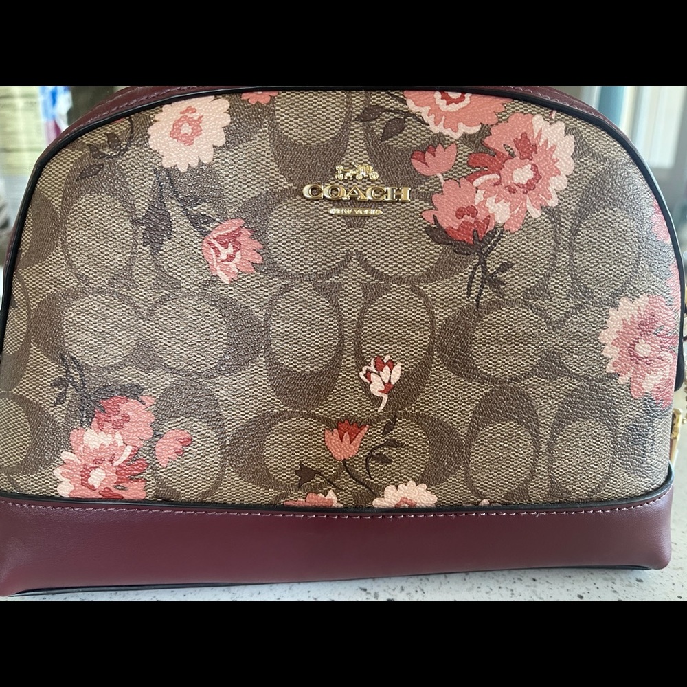 Coach floral crossbody